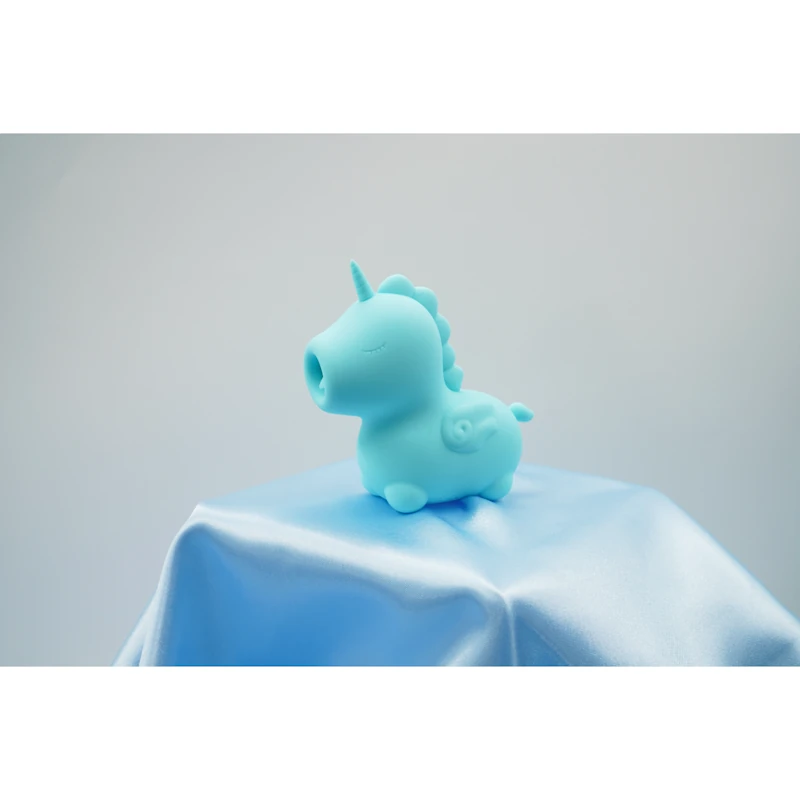 Unihorn Mountn Peak Licking Clitoral Vibrator - PlayBlue