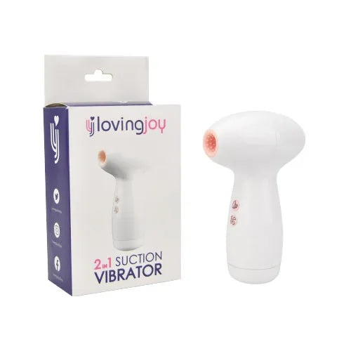Loving Joy 2 in 1 Suction Vibrator - PlayBlue