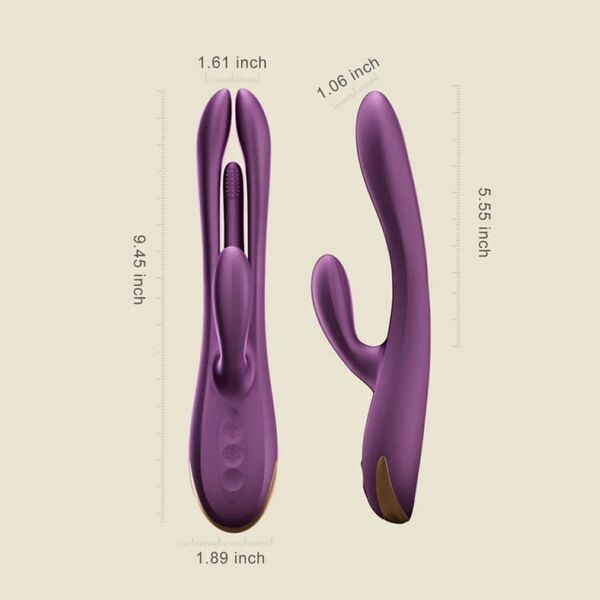Honey Play Box - Terri Kinky Finger Tapping Rabbit Vibrator - PlayBlue