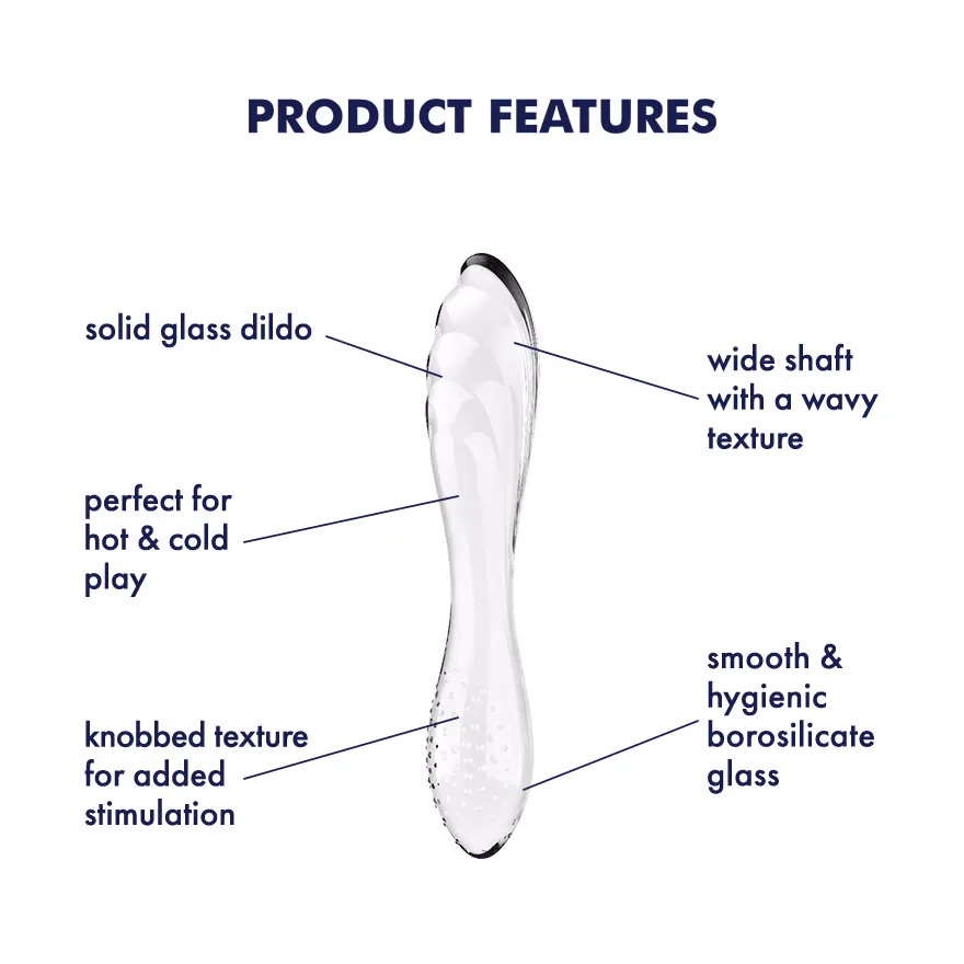 Satisfyer - Dazzling Crystal - Glass Dildo - PlayBlue