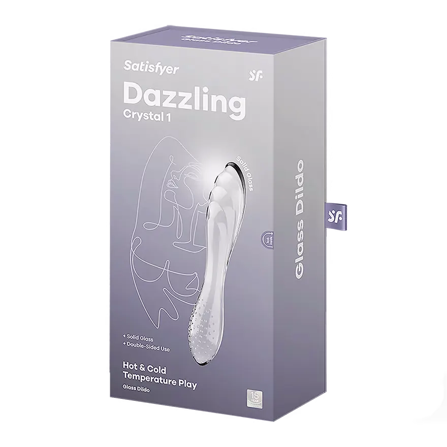 Satisfyer - Dazzling Crystal - Glass Dildo - PlayBlue