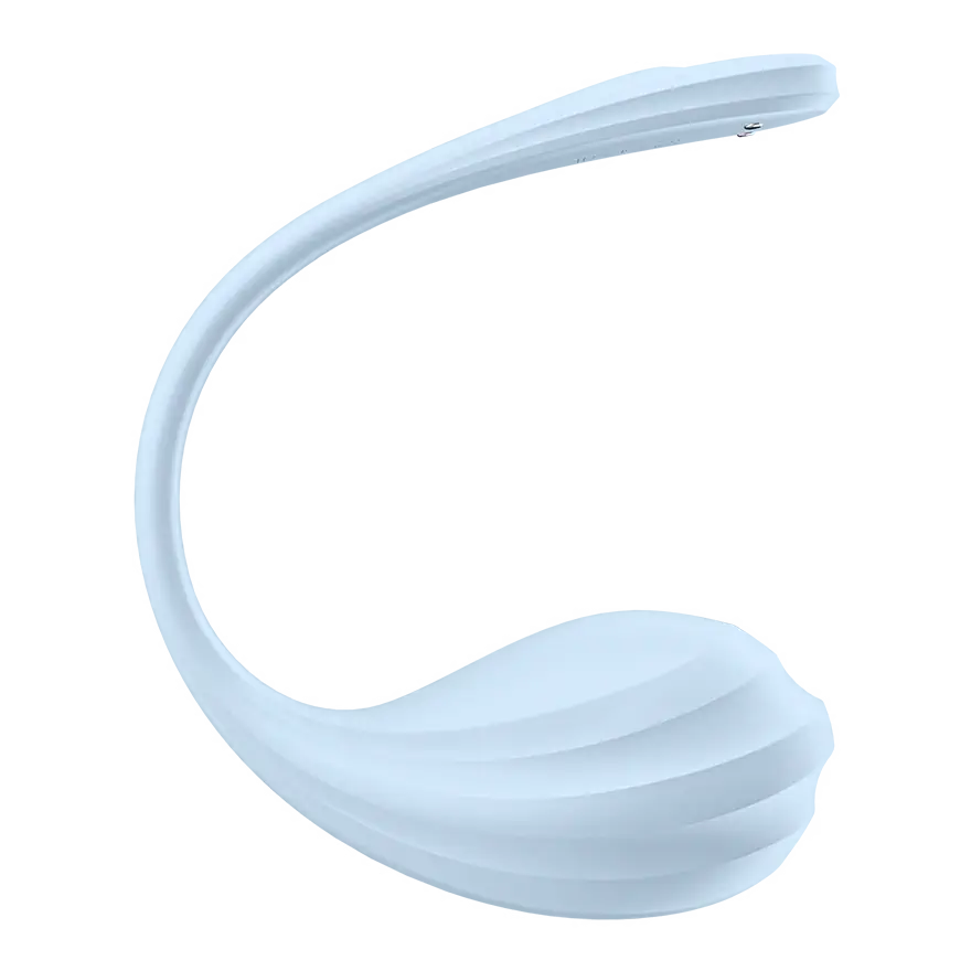 Satisfyer Smooth Petal Connect Love Egg - PlayBlue
