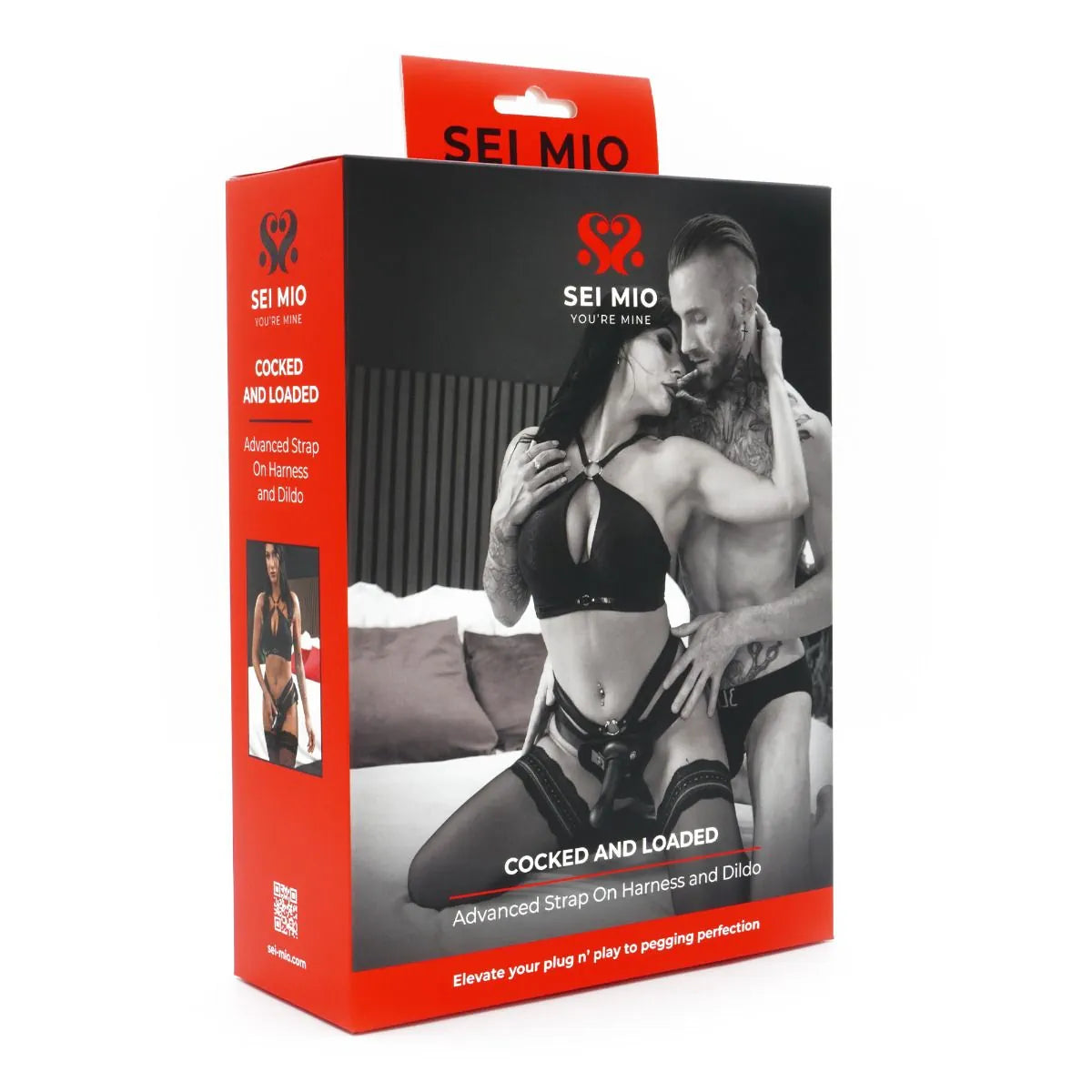 Sei Mio - Cocked & Loaded - Advanced Strap-On Harness 6.5 Dildo - PlayBlue