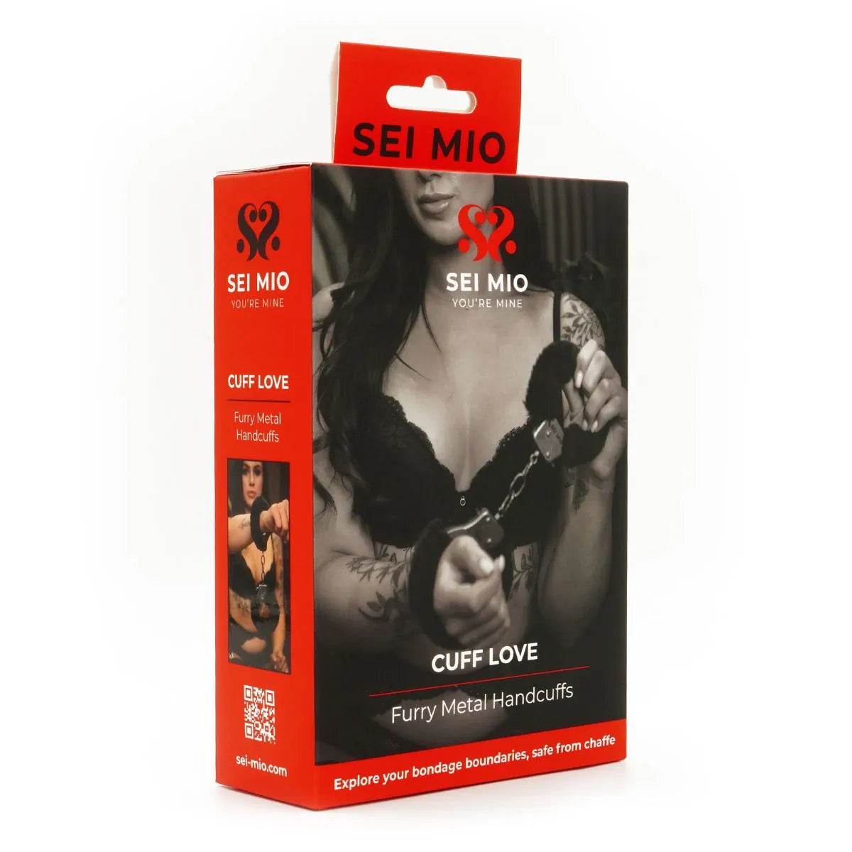 Sei Mio - Cuff Love - Furry Metal Handcuffs - PlayBlue