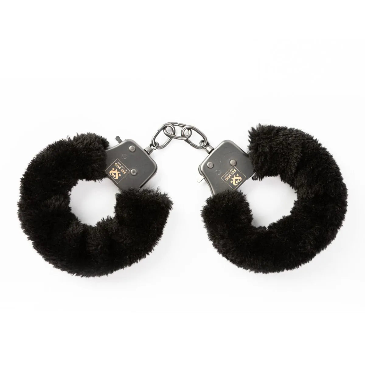 Sei Mio - Cuff Love - Furry Metal Handcuffs - PlayBlue