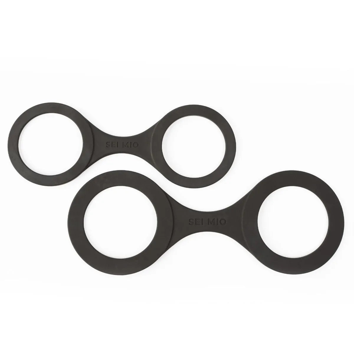 Sei Mio - Handi-Cuffs Large Super Strong Silicone Cuffs - PlayBlue