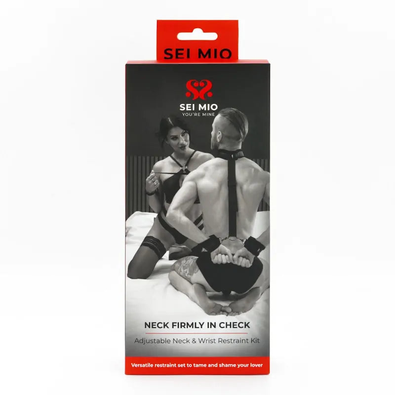 Sei Mio - Firmly in Check - Neck & Wrist Restraint Kit - PlayBlue