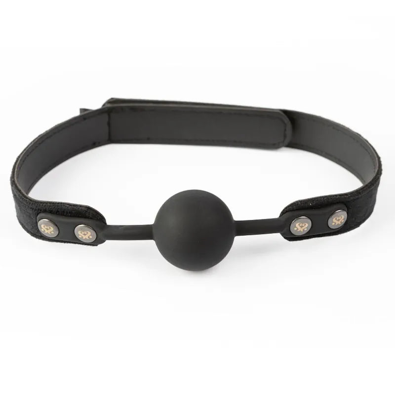 Sei Mio - Strictly Come Quietly - Soft Strap Silicone Ball Gag - PlayBlue