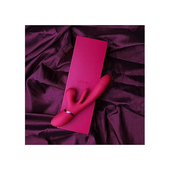 VIVE - Kura - Thrusting G-Spot Rabbit with Tongue Flap - PlayBlue