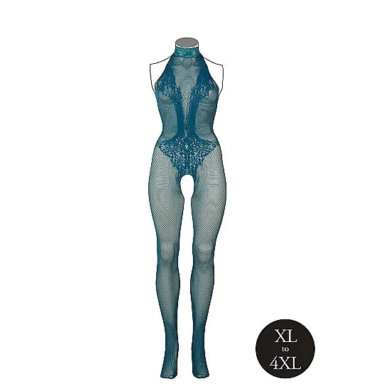 Le Desir - Fishnet and Lace Bodystocking - Queen Size - PlayBlue