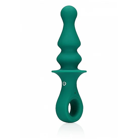 Pawn Shaped Anal Vibrator - Peacock Plume - PlayBlue