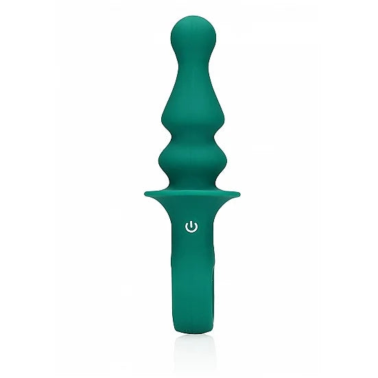 Pawn Shaped Anal Vibrator - Peacock Plume - PlayBlue