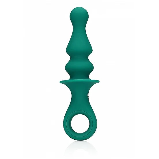 Pawn Shaped Anal Vibrator - Peacock Plume - PlayBlue