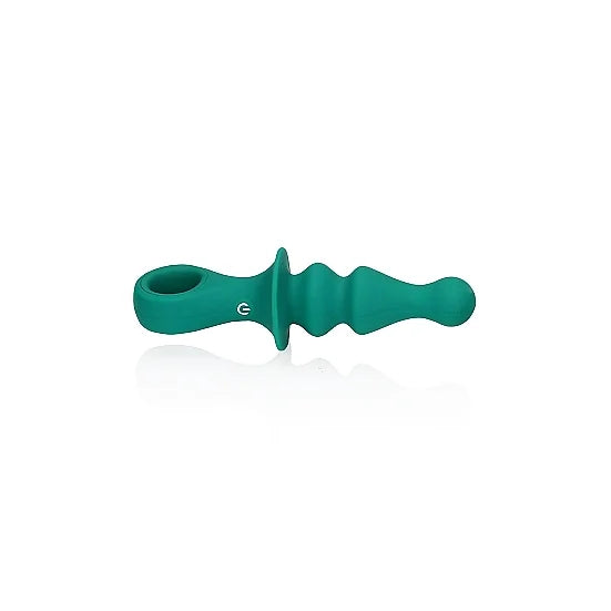 Pawn Shaped Anal Vibrator - Peacock Plume - PlayBlue
