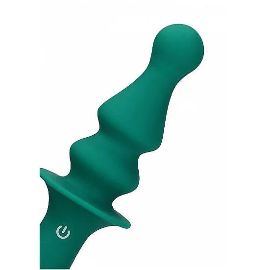 Pawn Shaped Anal Vibrator - Peacock Plume - PlayBlue