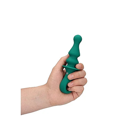 Pawn Shaped Anal Vibrator - Peacock Plume - PlayBlue