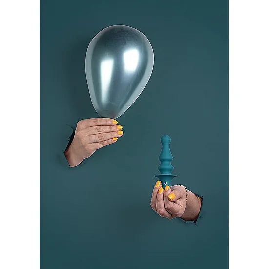Pawn Shaped Anal Vibrator - Peacock Plume - PlayBlue