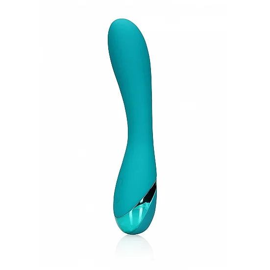 Smooth Silicone G-Spot Vibrator - Teal Blue - PlayBlue