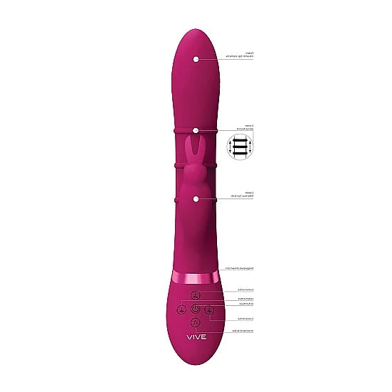 VIVE - Sora - Up & Down Stimulating Rings G-Spot Rabbit - PlayBlue