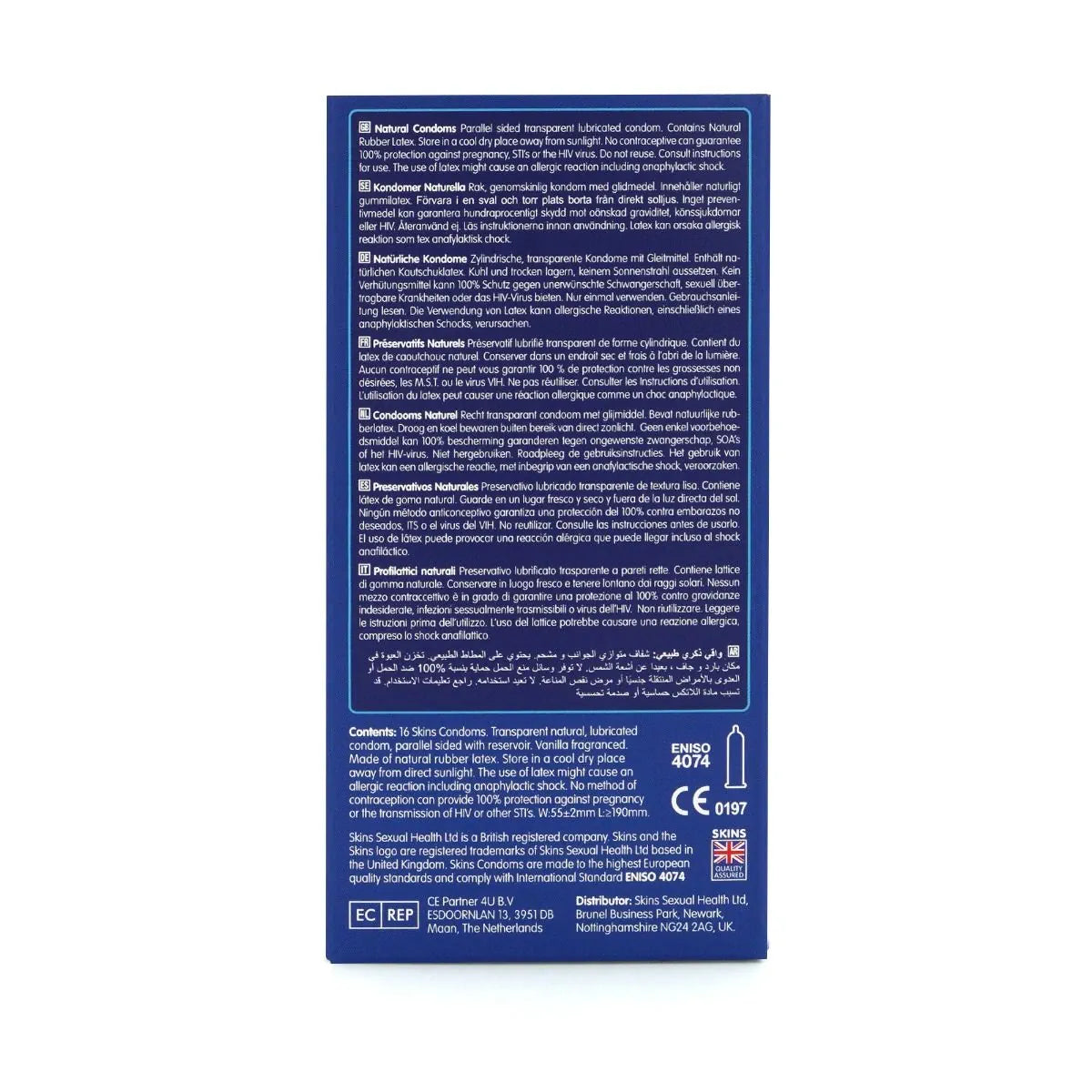 Skins Condoms Natural - 16 Pack