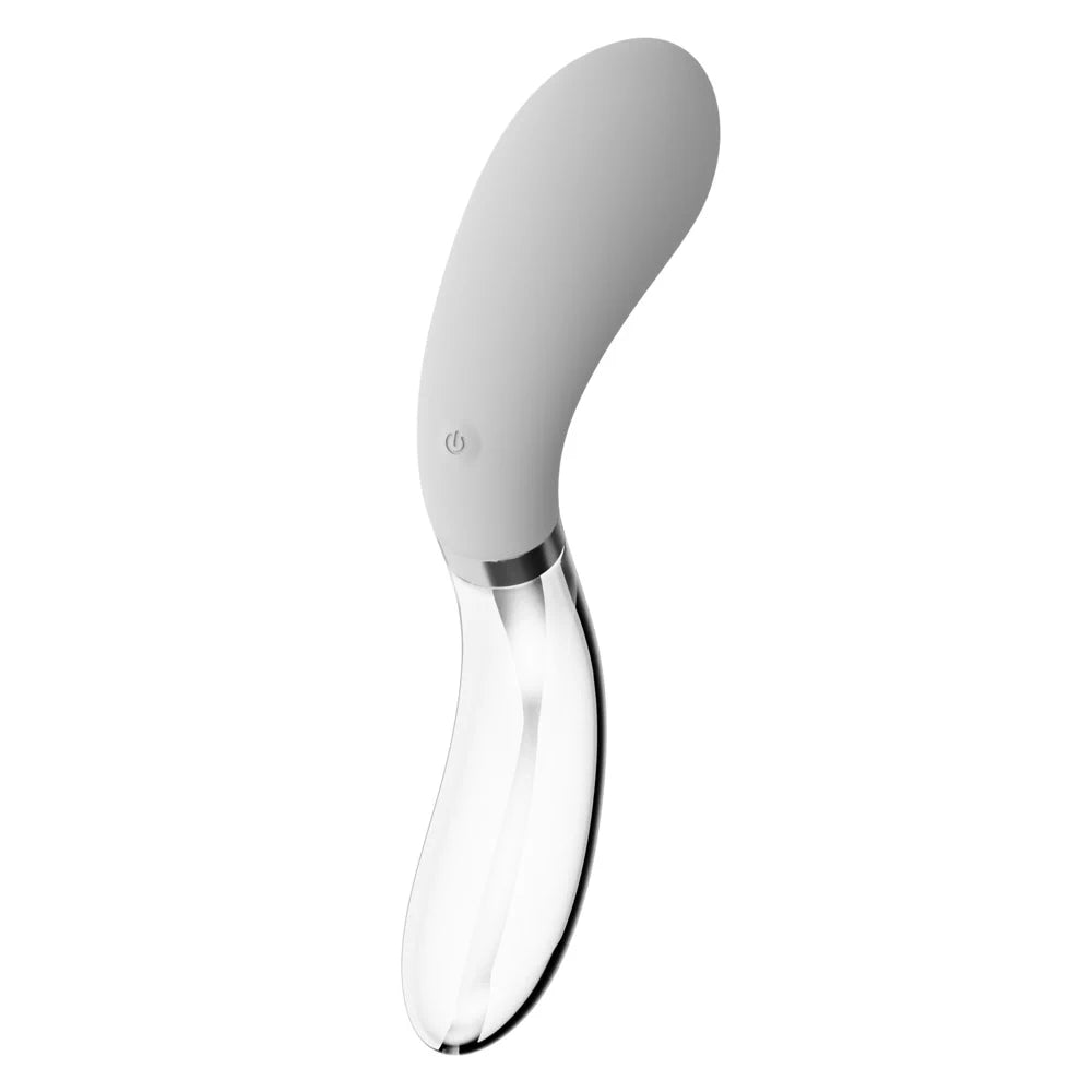 Liaison - Curve LED Vibrator - Silicone & Glass - PlayBlue