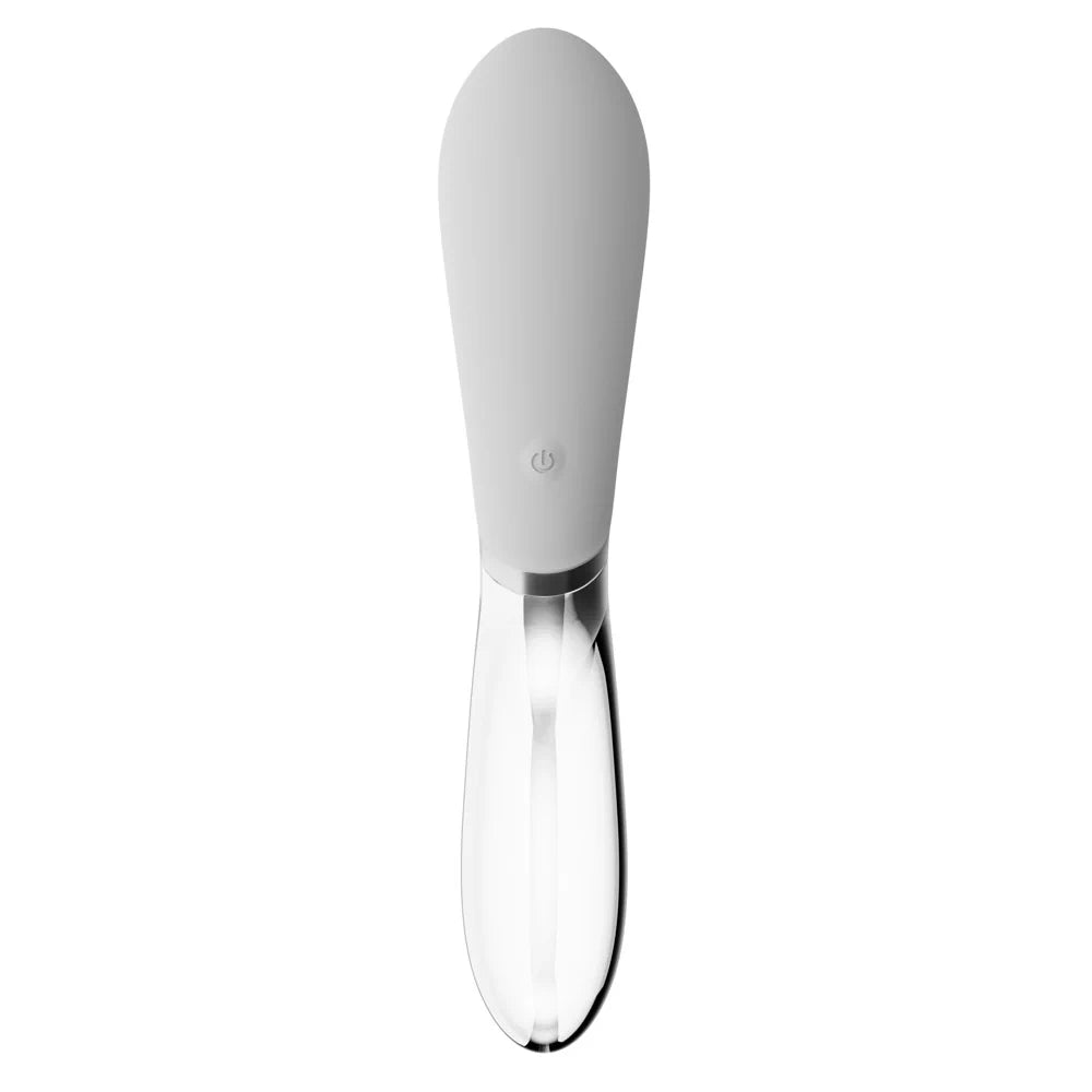Liaison - Curve LED Vibrator - Silicone & Glass - PlayBlue