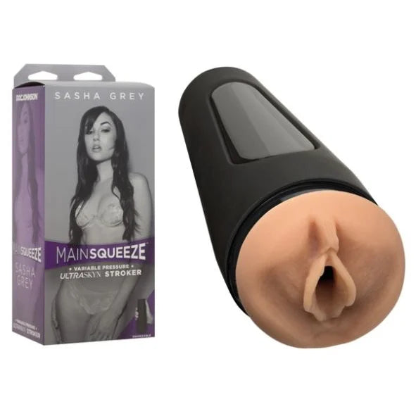 Main Squeeze - Sasha Grey Ultraskyn Realistic Vagina Masturbator - PlayBlue