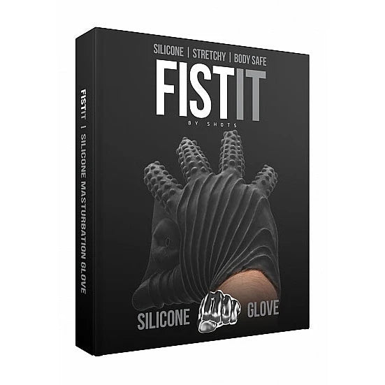 Masturbation Silicone Glove - Black - PlayBlue