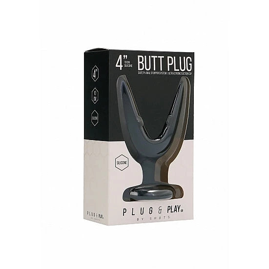 Shots - Split Butt Plug Silicone - 4 - PlayBlue