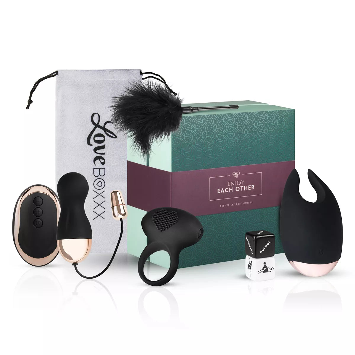 Loveboxxx - Romantic Couples Box - Deluxe Gift Set - PlayBlue