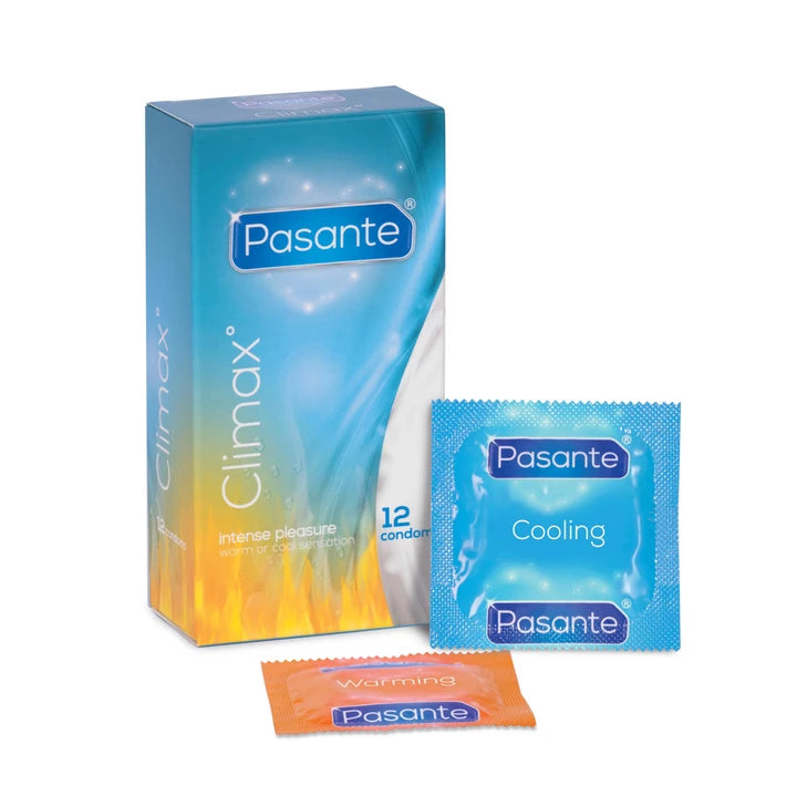 Pasante Climax Tingle Condoms - 12 pcs - PlayBlue