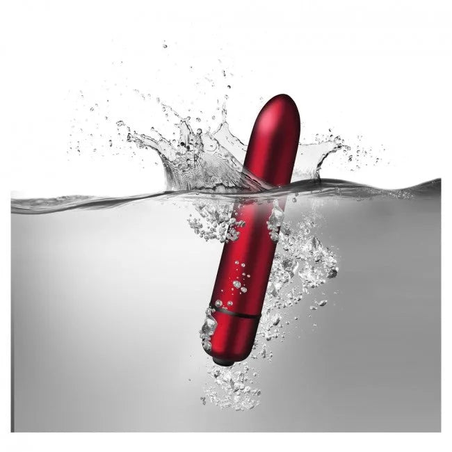 Rocks Off Truly Yours Scarlet Velvet 90mm Bullet - PlayBlue