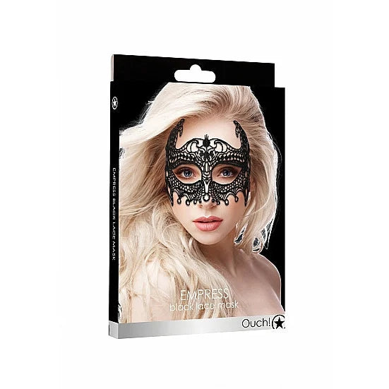 Empress Black Lace Mask - Black - PlayBlue