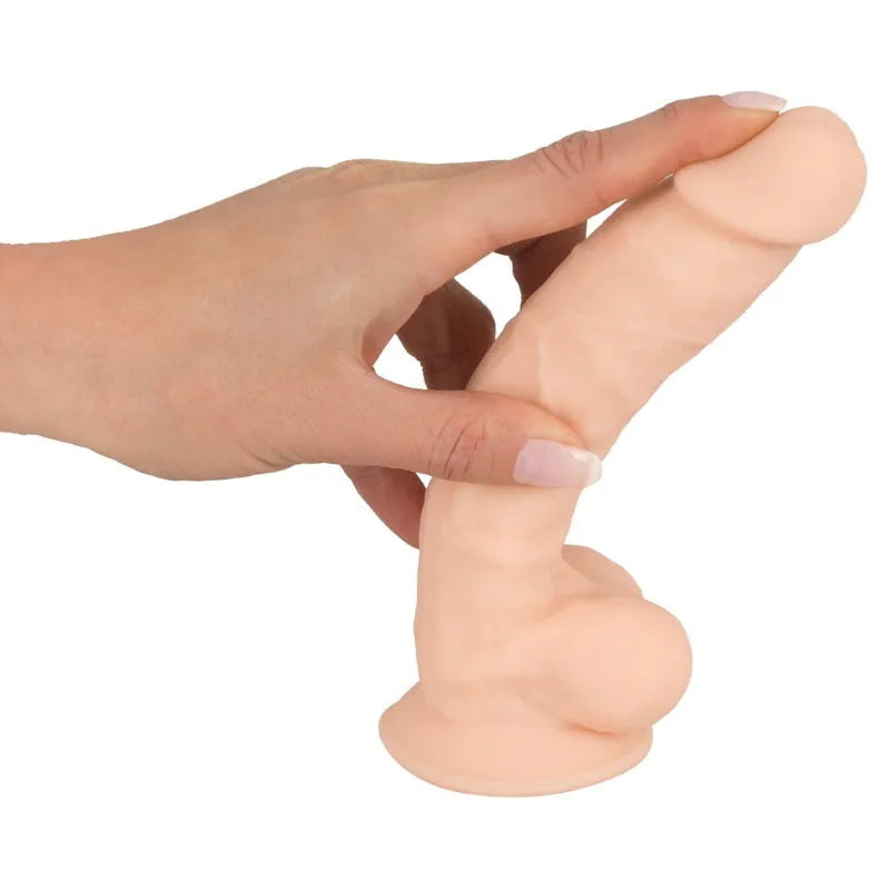 SilexD - 7 Realistic Silicone Dual Density Dildo with Suction Cup - PlayBlue