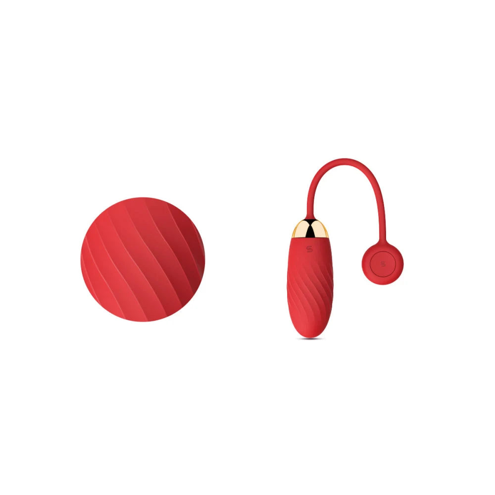 Svakom Ella APP Controlled Silicone Vibrating Egg - PlayBlue