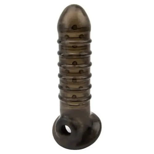 Loving Joy Boss Textured Penis Sleeve with Ball Loop - PlayBlue
