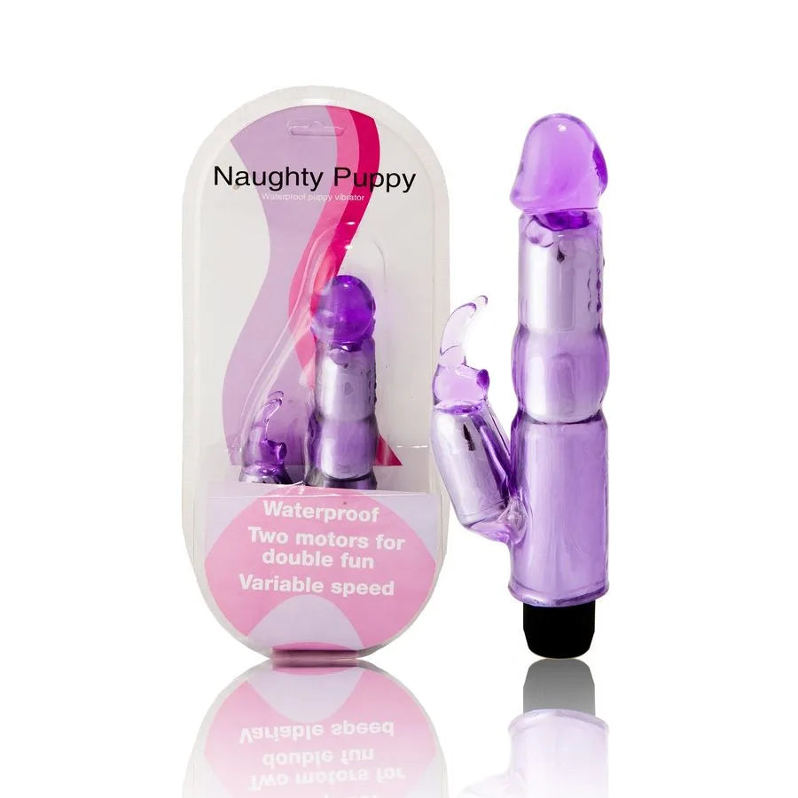 DreamLove Naughty Puppy Dual Motor Vibrator - PlayBlue