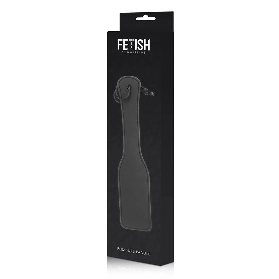 Fetish Submissive Black Paddle With Stitching - PlayBlue