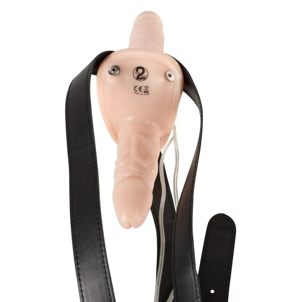 Strap-on Duo Vibrating Realistic - PlayBlue