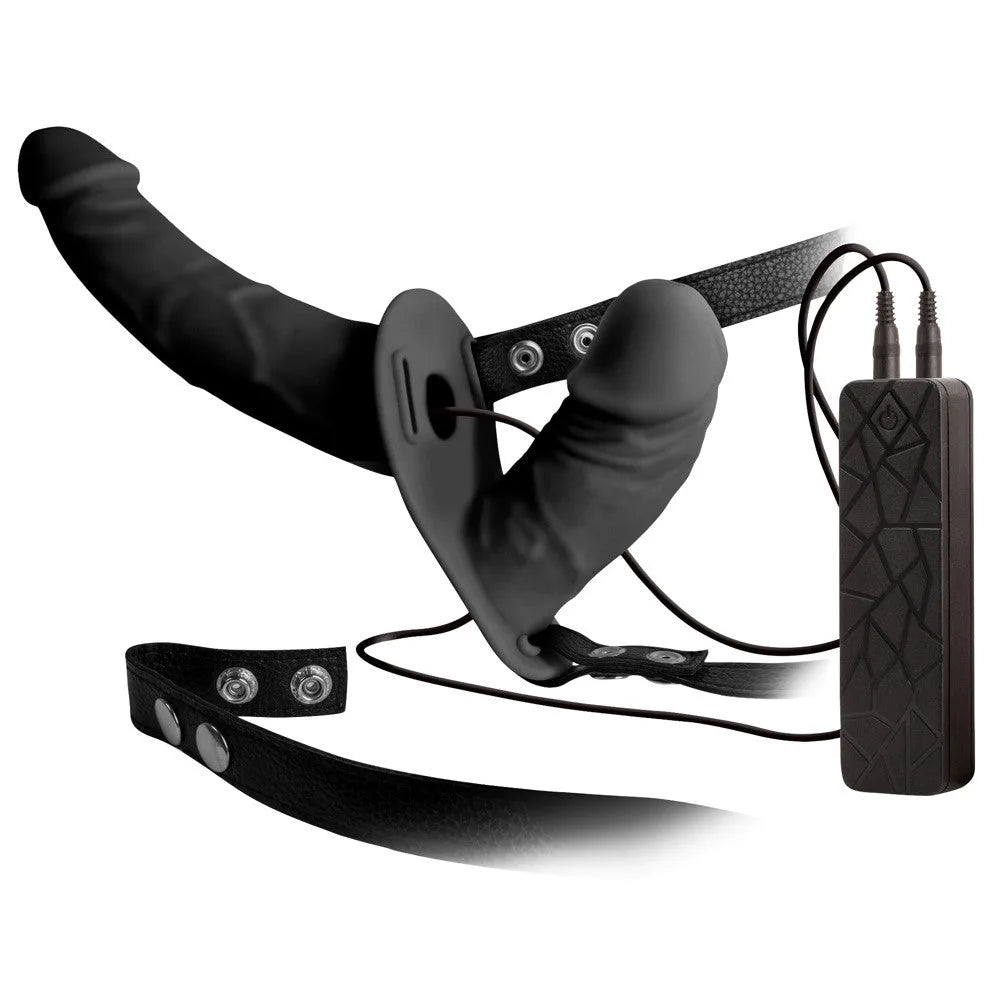 Double Vibrating Thruster Harness - PlayBlue