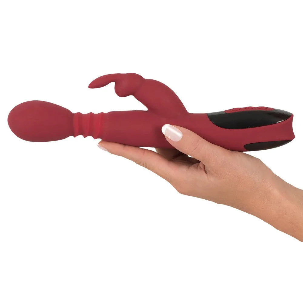 Silicone Thrusting Rechargeable Rabbit - PlayBlue