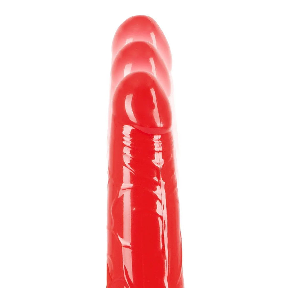 Red Push Thrusting Vibrator - PlayBlue