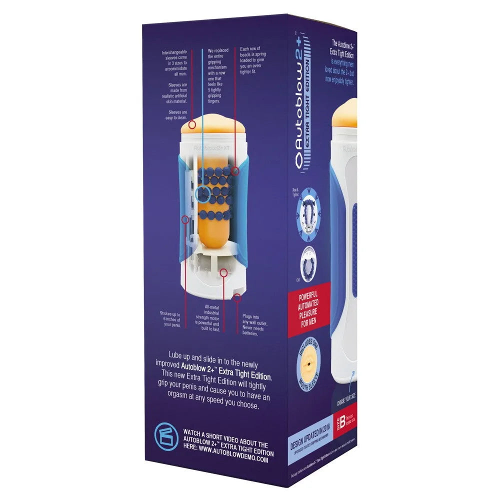 Autoblow 2+XT - Extra Tight Blow Job Machine - PlayBlue