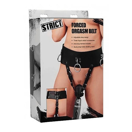 Forced Orgasm Wand Holder Belt - Black - PlayBlue