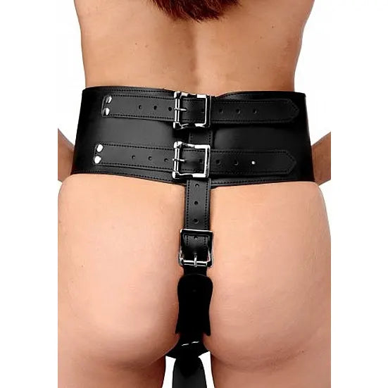 Forced Orgasm Wand Holder Belt - Black - PlayBlue