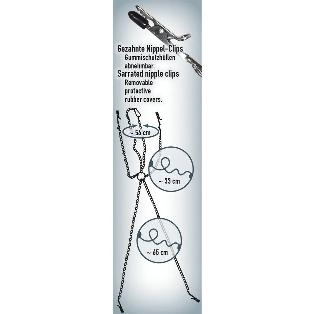 Sextreme - Harness With Clamps - PlayBlue