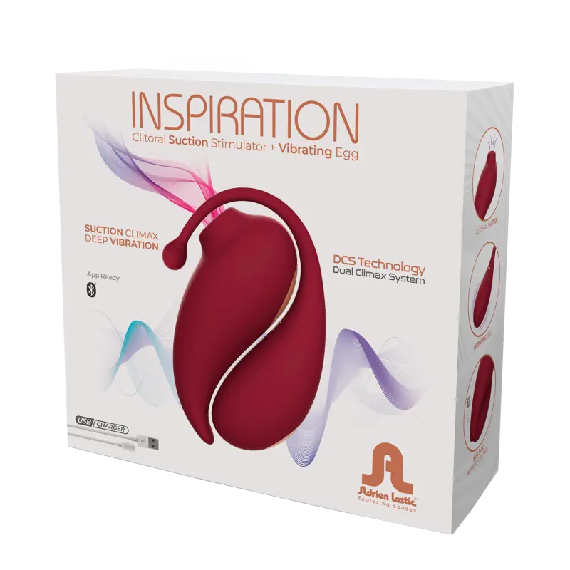 Adrien Lastic - Double Inspiration - Clitoral Suction + Remote Egg - PlayBlue