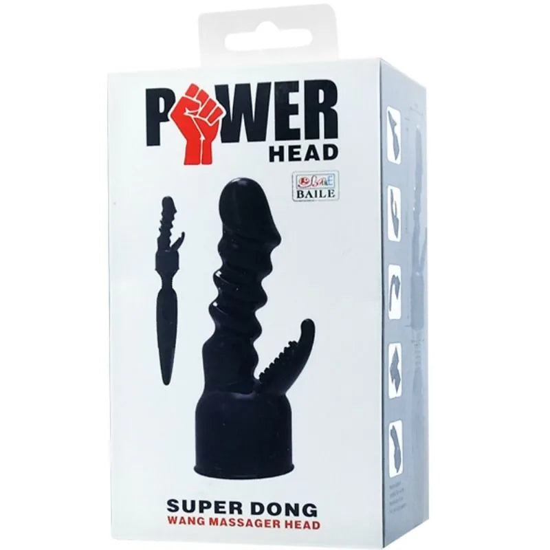 Power Head - Wand Attachment Inner And Clit Stimulating - PlayBlue