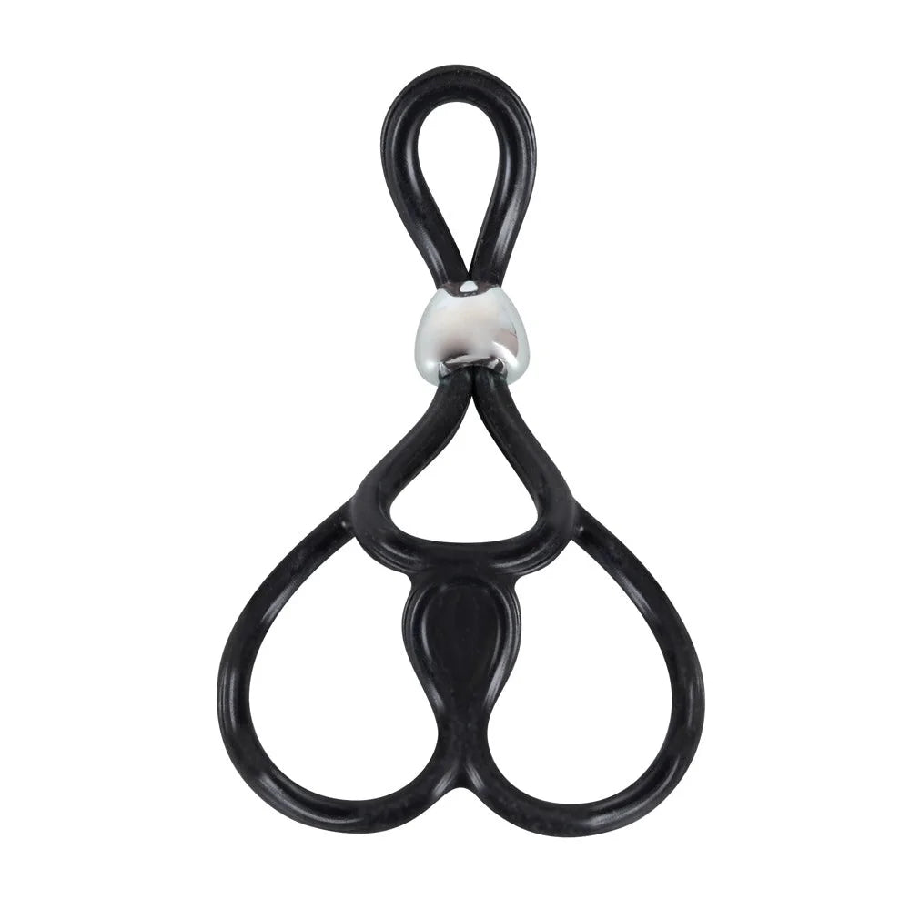 Triple Ball and Cock Ring - PlayBlue