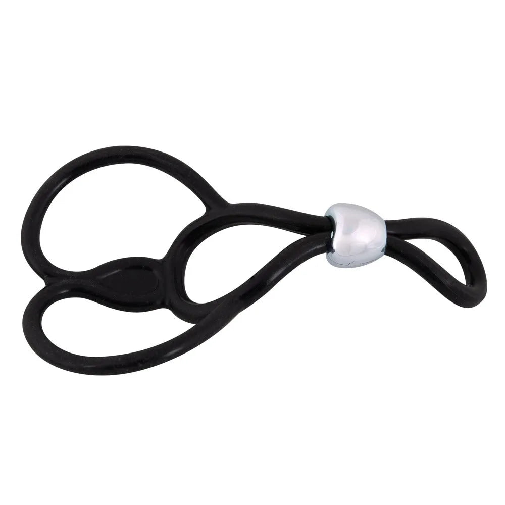 Triple Ball and Cock Ring - PlayBlue
